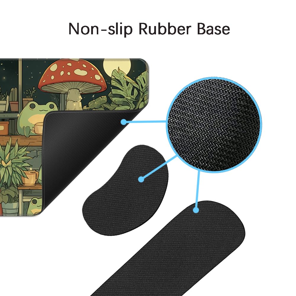 Desk Mat, Large Gaming Mouse Pad with Wrist Rest, 4 in1 XXL Mouse pad+Keyboard Wrist Rest+Mouse Pad