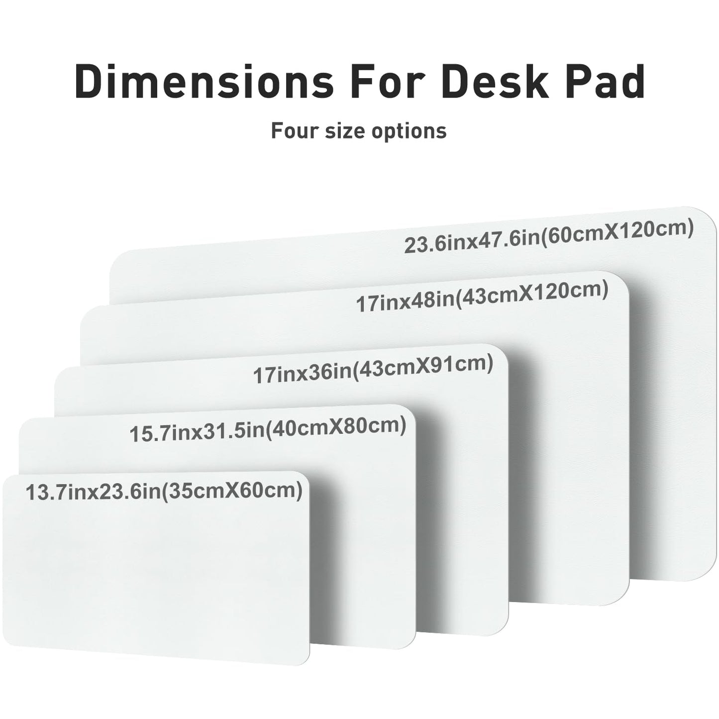 Aothia Faux Leather Desk Mat – Large Mouse Pad, Non-Slip PU Leather Blotter, Waterproof Writing