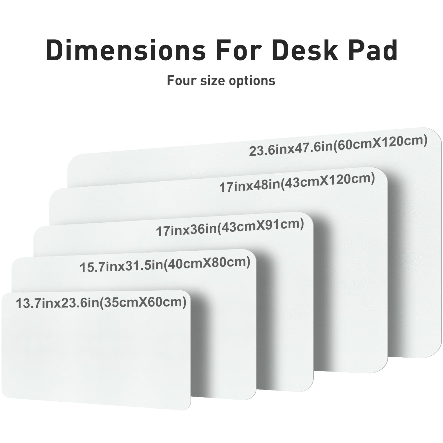 Aothia Faux Leather Desk Mat – Large Mouse Pad, Non-Slip PU Leather Blotter, Waterproof Writing