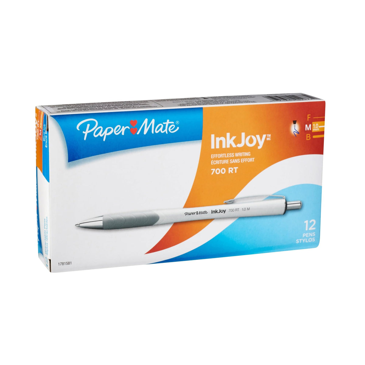 PAPERMATE 1781581 InkJoy 700RT Ballpoint Pen,1.0 mm, Blue Ink, Dozen
