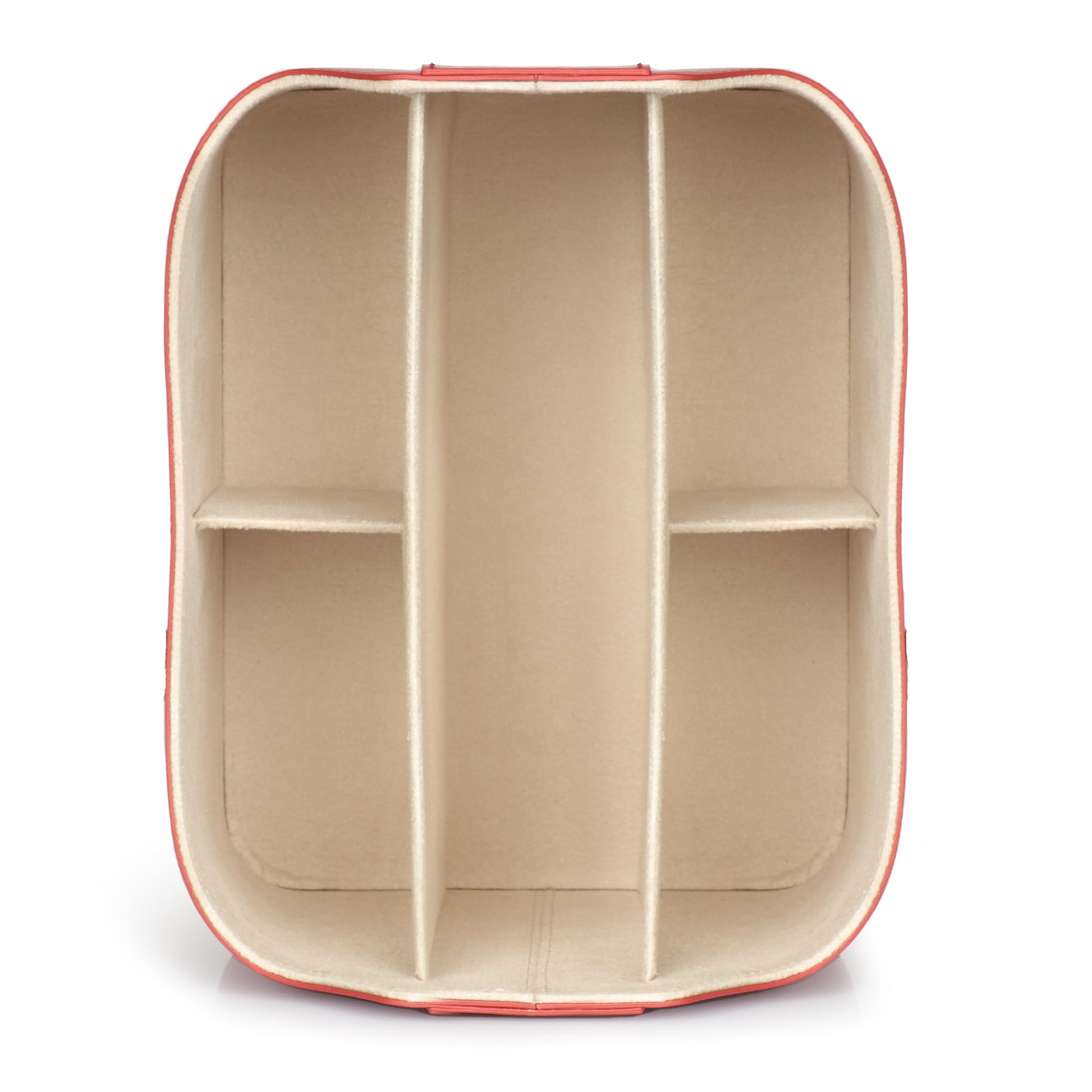 Londo PU Leather Remote Control Holder, Office Supplies Desk Organizer with Tablet Slot, Makeup