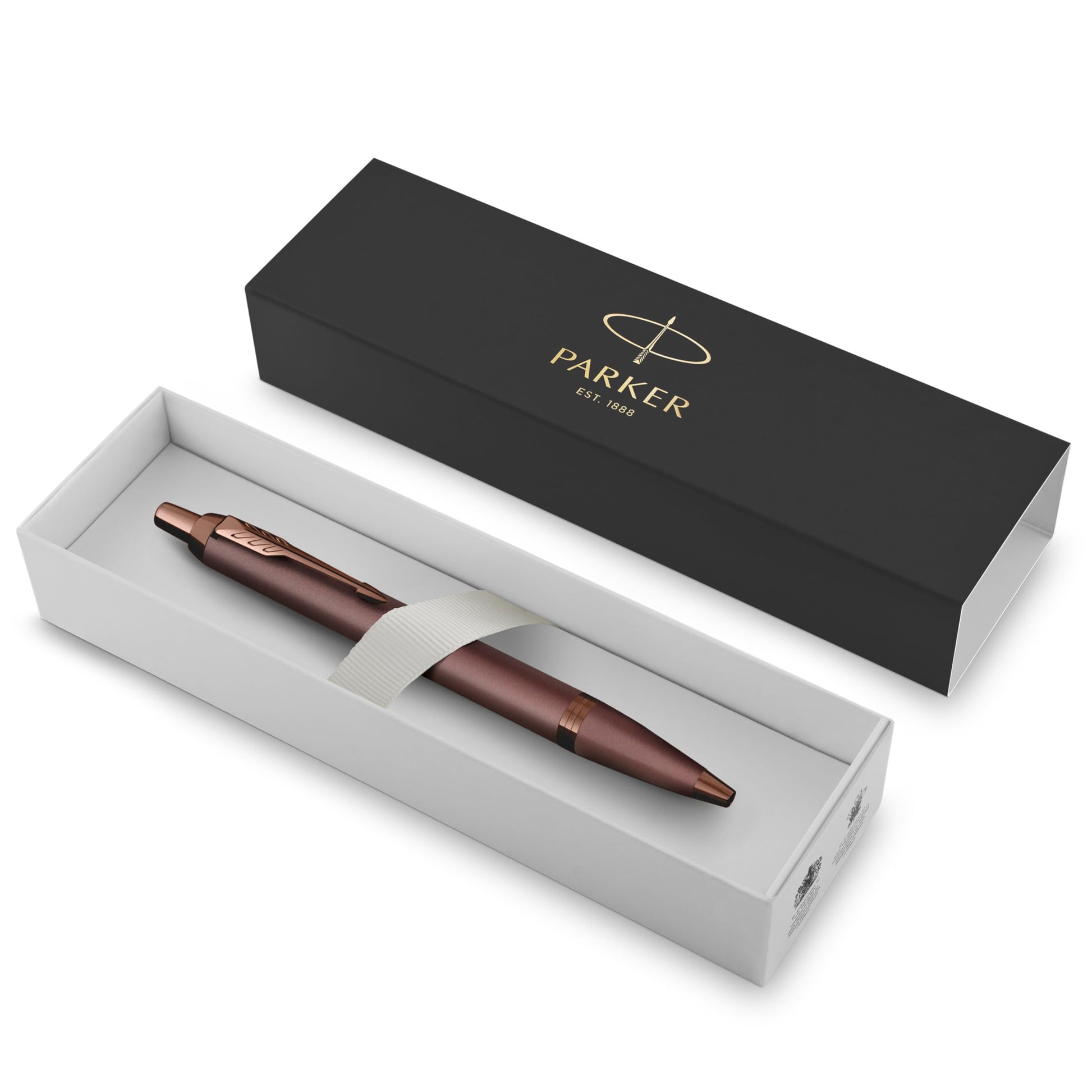 Parker IM Monochrome Ballpoint Pen Sleek Burgundy Finish and Trims Blue Ink Medium Point Attractive