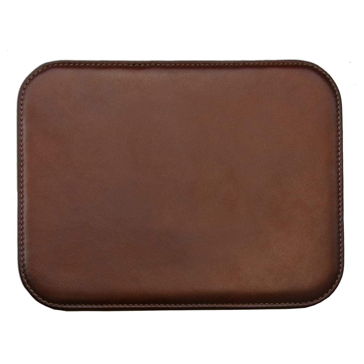 Maruse Italian Leather Mouse Pad for Home or Office Desktop, Handmade in Italy, Brown