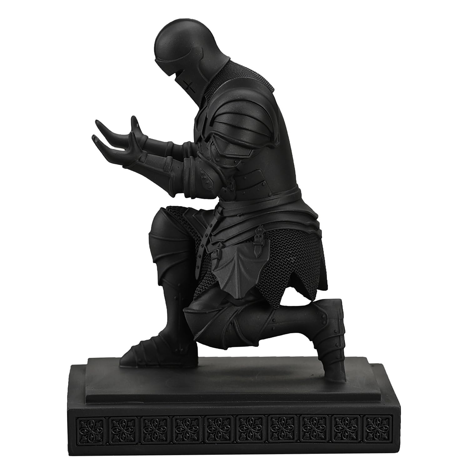 Medieval Warrior Knight Pen Holder Fun Desk Accessories Paperweight Blak