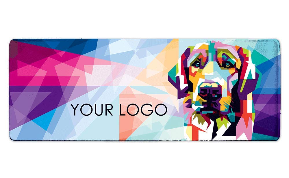 COLORCOMMALL Personalized Mouse Pad – Gaming 11.8 x 31.5 inch Non-Slip Large Size Rubber Base