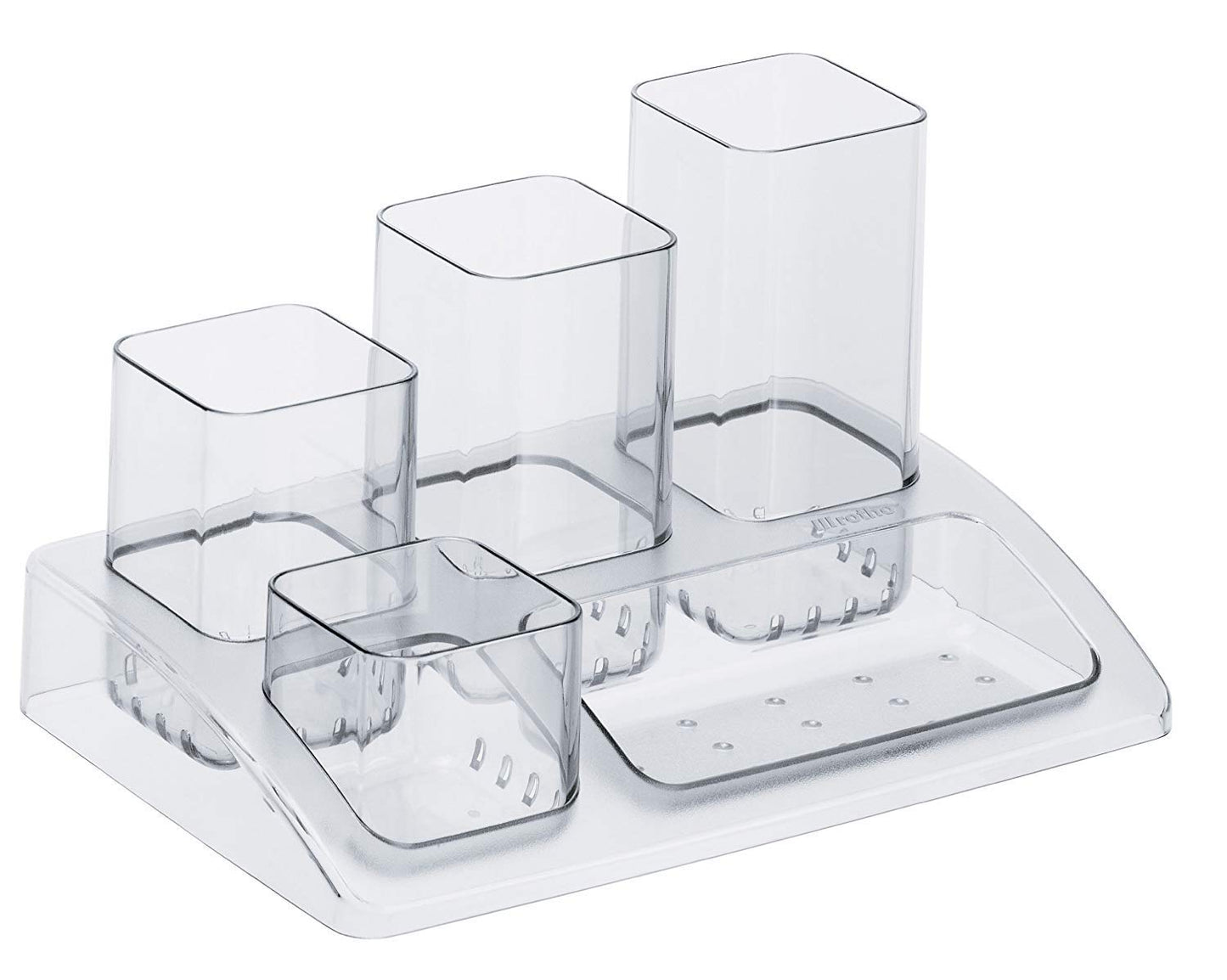 Rotho, Soho, Pen holder/pencil cup, Plastic (PP) BPA-free, transparent, 18,5 x 12,5 x 10,0 cm