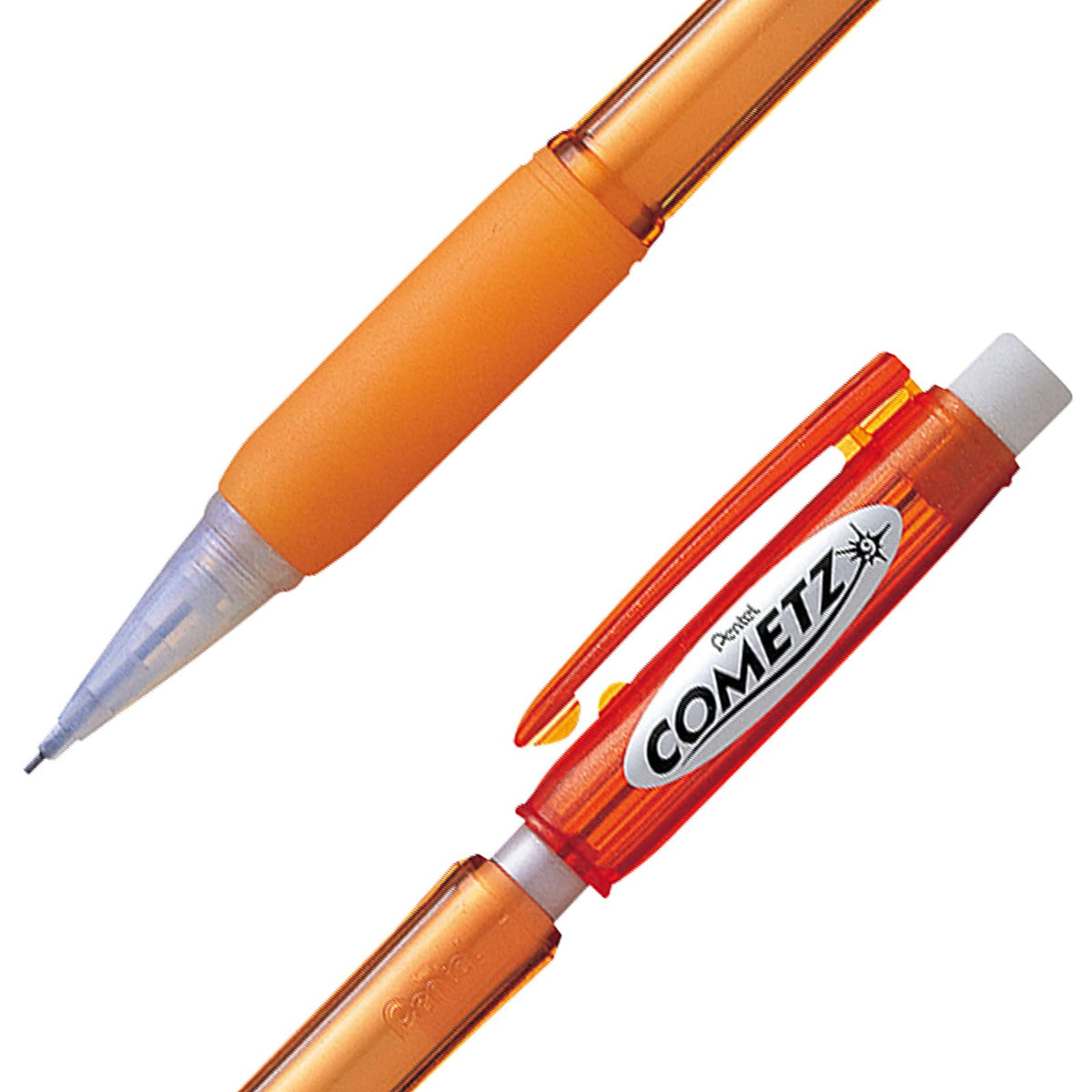 Pentel Cometz Automatic Pencil, 0.9mm, Orange Barrel, Box of 12 (AX119F)