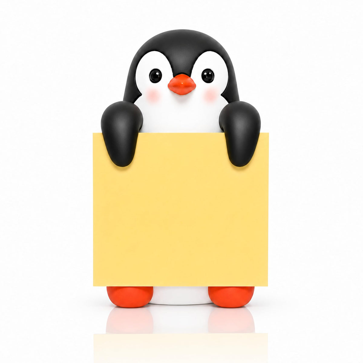 HORTIX Penguin Pop-Up Sticky Note Dispenser for 3 x 3 in Notes