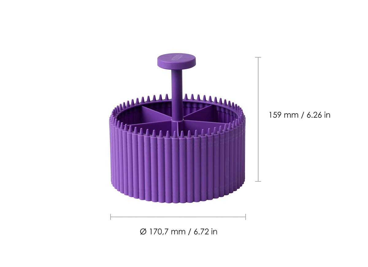 Crayola Round Storage Organizer - Creative Kids Desk Organizer with 5 Sections for Storing Pens