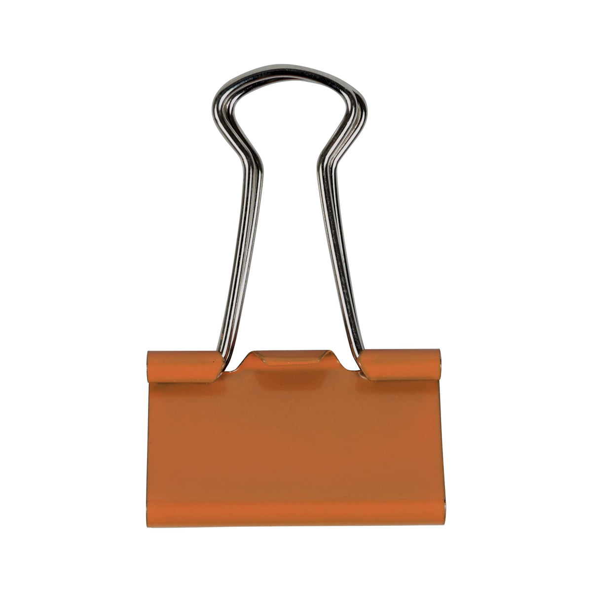 JAM PAPER Colorful Binder Clips - Medium - 1 1/4 Inch (32 mm) - Orange Binderclips - 15/Pack