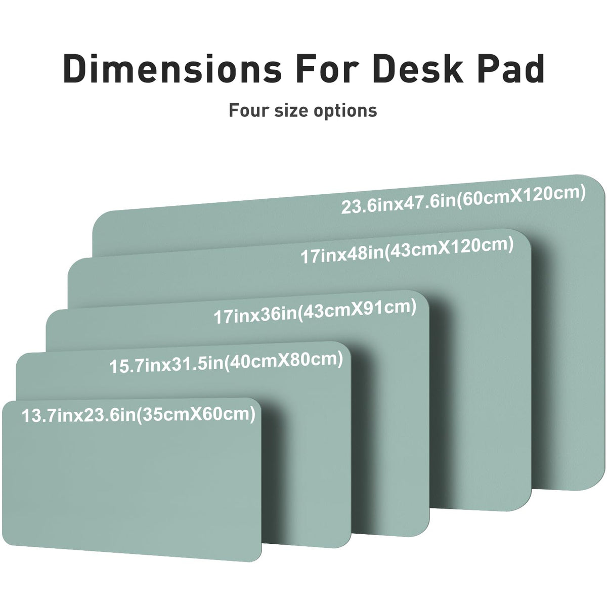 Aothia Faux Leather Desk Mat – Large Mouse Pad, Non-Slip PU Leather Blotter, Waterproof Writing