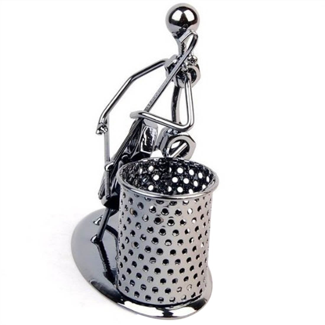 Pen Container Holder Pencil Cup Iron Art Music Figure~Home Office Desk Decor Gift (C72 Cello)