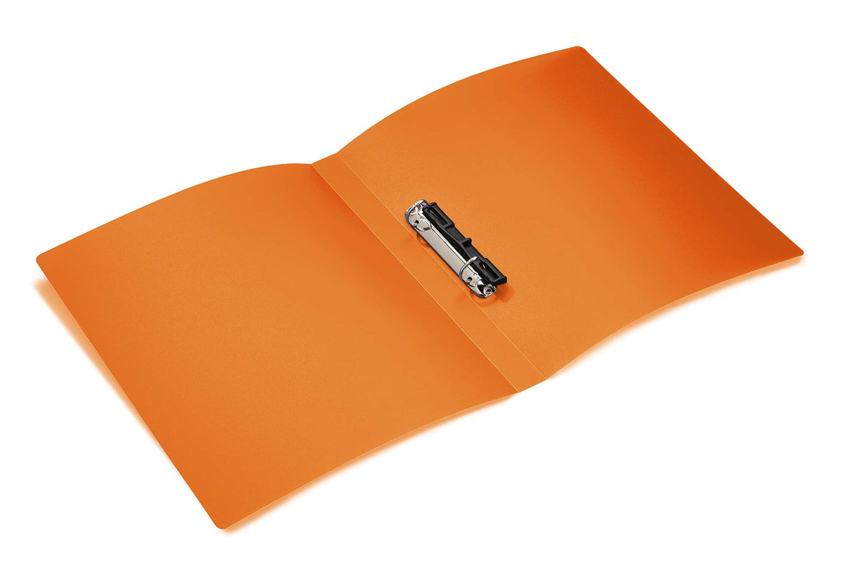 HERMA Ring Binder Translucent in Orange, A4, 25 mm Spine, Slim 2-Ring Binder Made of Plastic