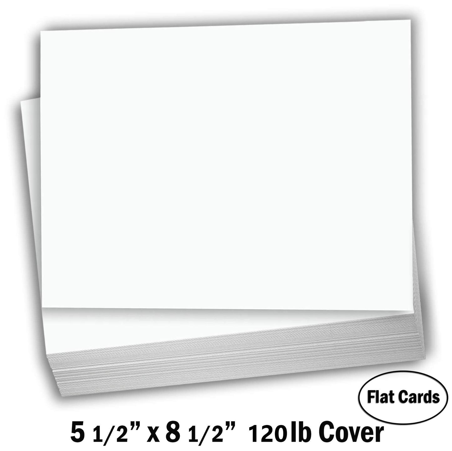 Hamilco White 120lb Cover Ultra Heavy 5.5x8.5 Index Cards (100PK)