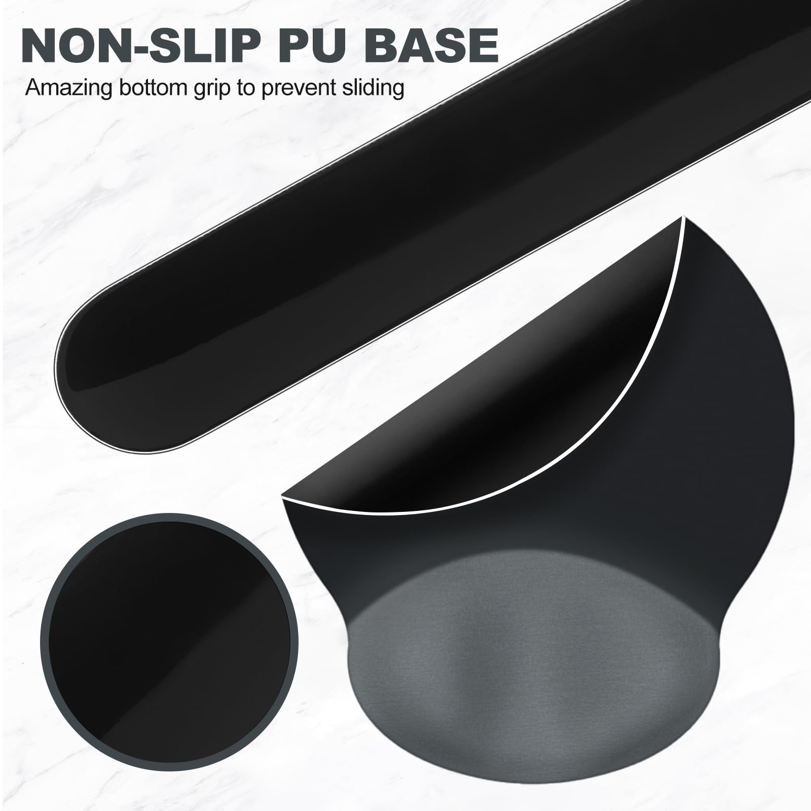 AIMSA Mouse Pad with Wrist Rest Support, Keyboard Wrist Rest Set, Ergonomic Memory Foam Mousepad