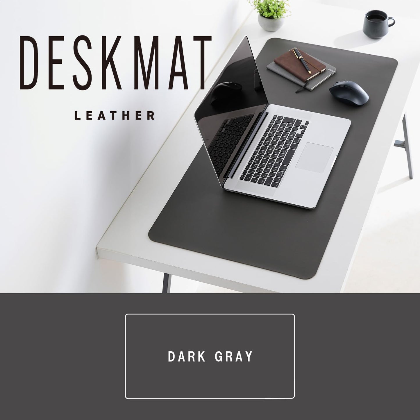 Elecom MP-XDM04DGY Desk Mat, Large Mouse Pad, 35.4 x 16.9 inches (900 x 430 mm), Mouse Compatible