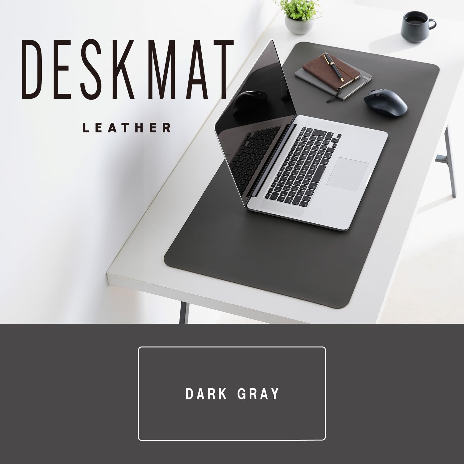 Elecom MP-XDM04DGY Desk Mat, Large Mouse Pad, 35.4 x 16.9 inches (900 x 430 mm), Mouse Compatible