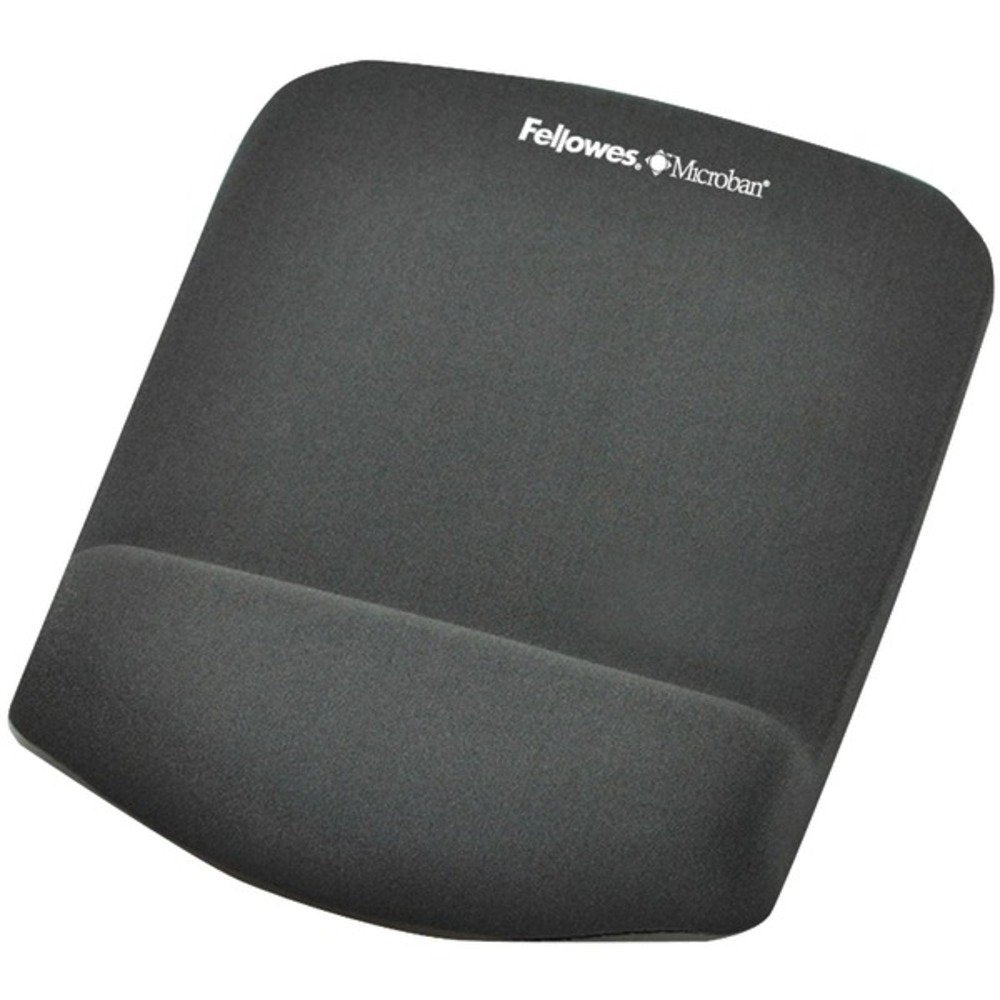 Fellowes PlushTouch Foam Mouse Pad Wrist Support with MICROBAN - Graphite (9252201)