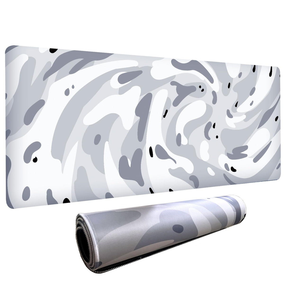 Fluid Pattern XXL Mouse Pad, Thick Waterproof Desk Mat with Stitched Edge