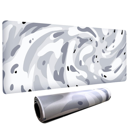 Fluid Pattern XXL Mouse Pad, Thick Waterproof Desk Mat with Stitched Edge