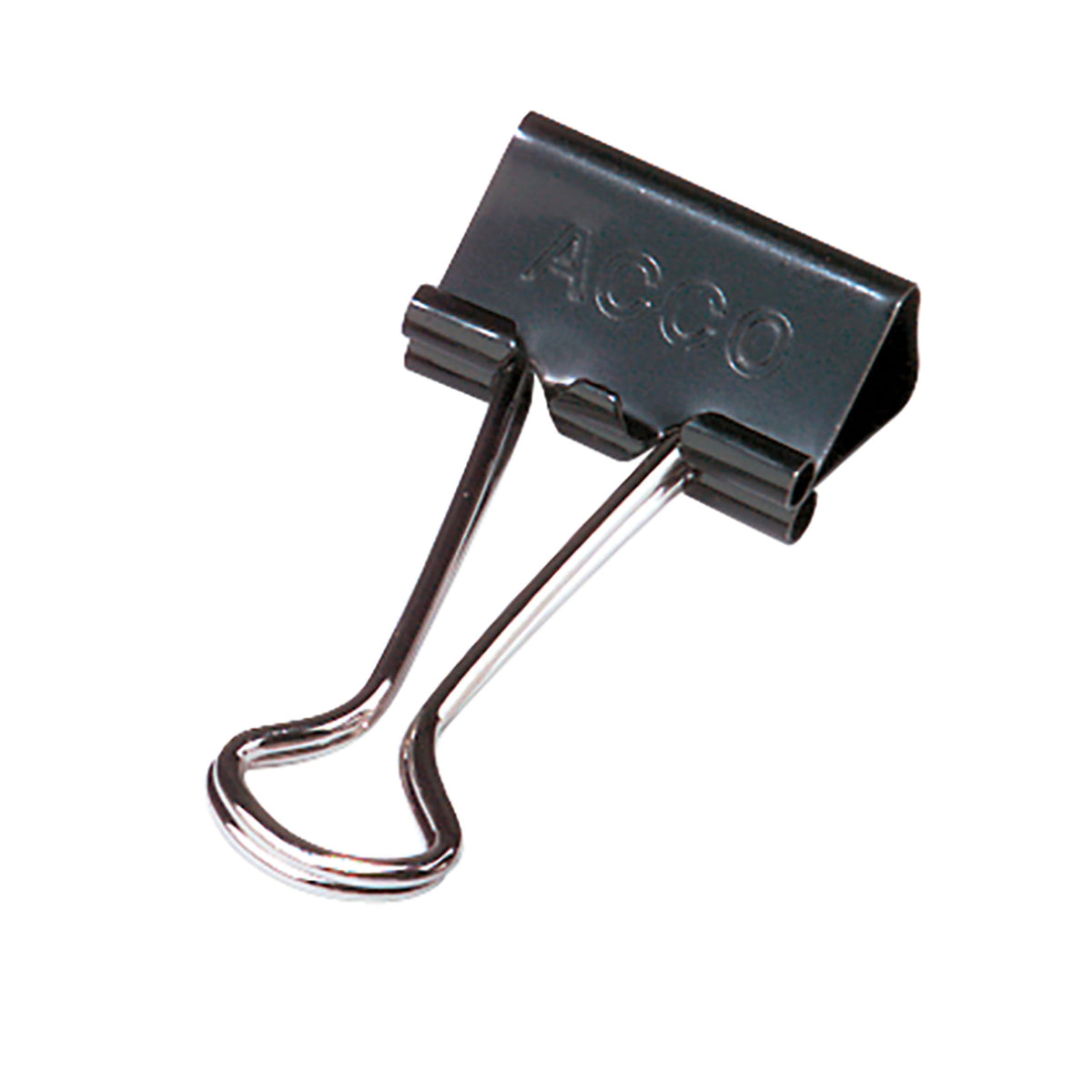 ACCO BRANDS 72020 Small Binder Clips, Steel Wire, 5/16 Cap, 3/4w, Black/Silver, Dozen