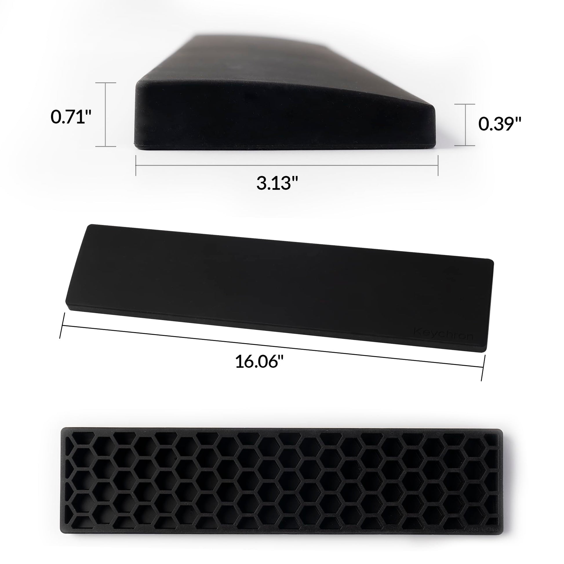 Ergonomic Silicone Wrist Rest for Keychron Q12 / Q5 Pro / Q5 Max / Q5 HE / L3,16.06" Honeycomb