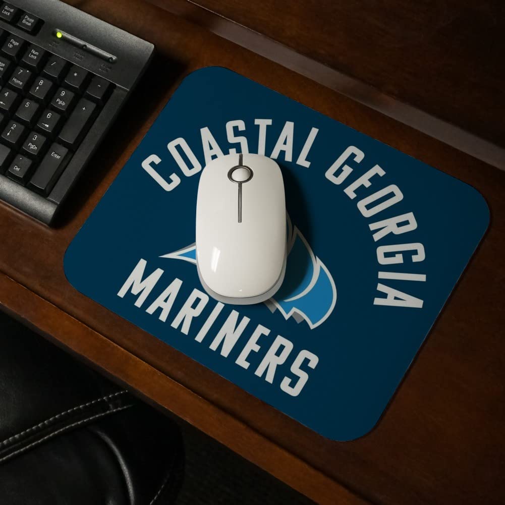 College of Coastal Georgia Mariners Logo Low Profile Thin Mouse Pad