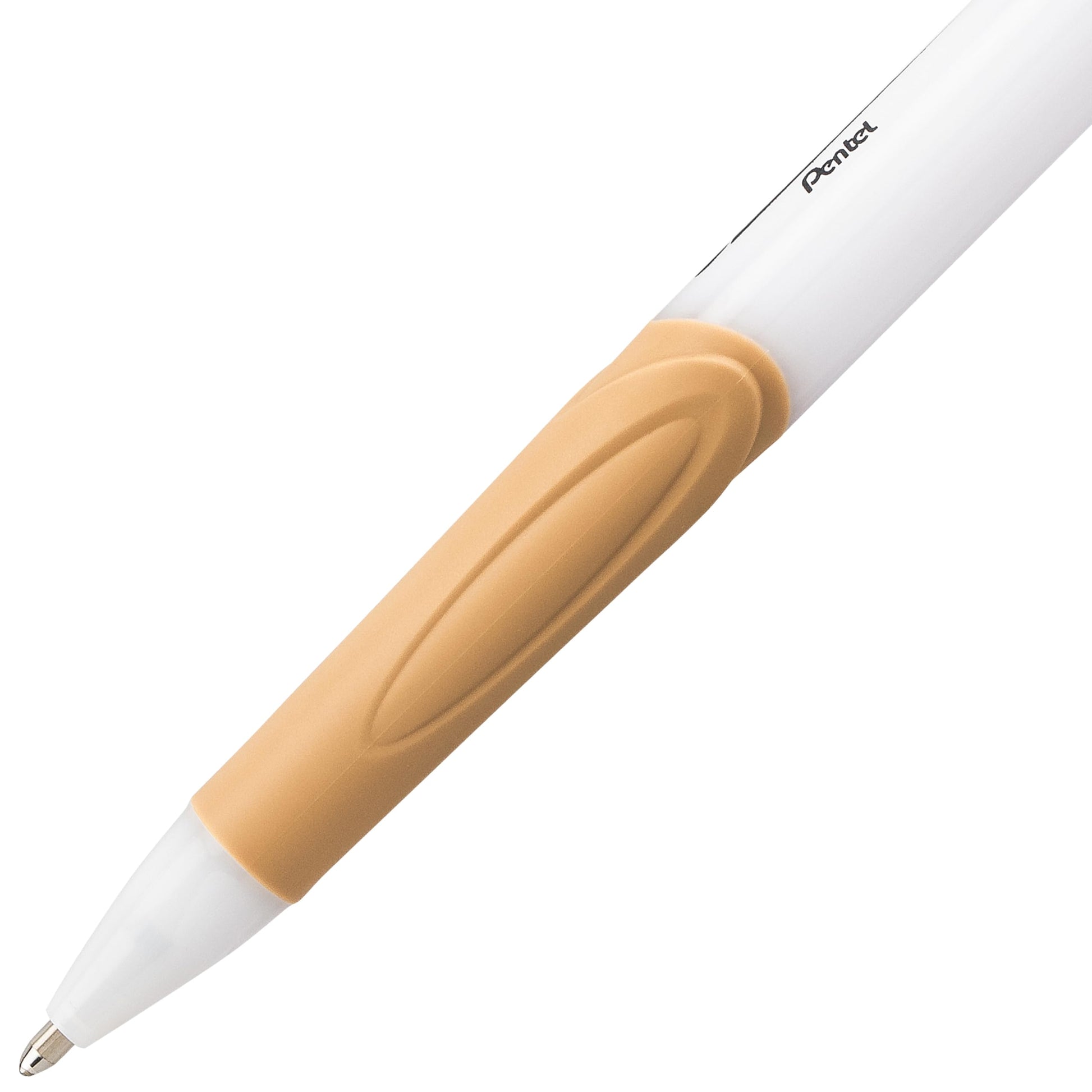 Pentel GlideWrite Ballpoint Pen with TechniFlo Ink, (1.0mm) Medium Line, Antique Gold Ink, Box of