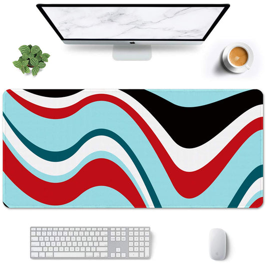 Auhoahsil Large Mouse Pad, Full Desk XXL Extended Gaming Mouse Pad 35" X 15", Waterproof Desk Mat