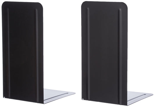 Alco 4303-11 Metal Bookends Black 130 x 240 x 140 mm Set of 2