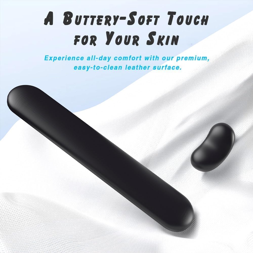 Ergonomic Wrist Rest Set for Keyboard and Mouse | Cooling Gel & Slow-Rebound Memory Foam Palm