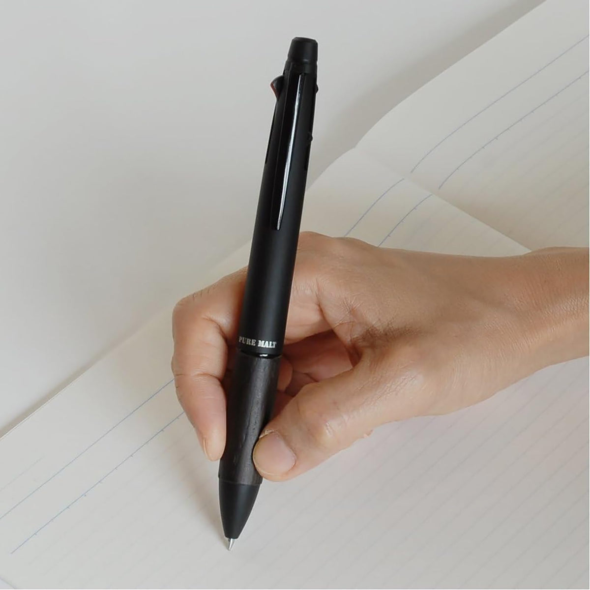 Mitsubishi Pencil Pure Malt Premium 4 & 1 Multifunction Pen, 0.7, Black, MSXE520050724