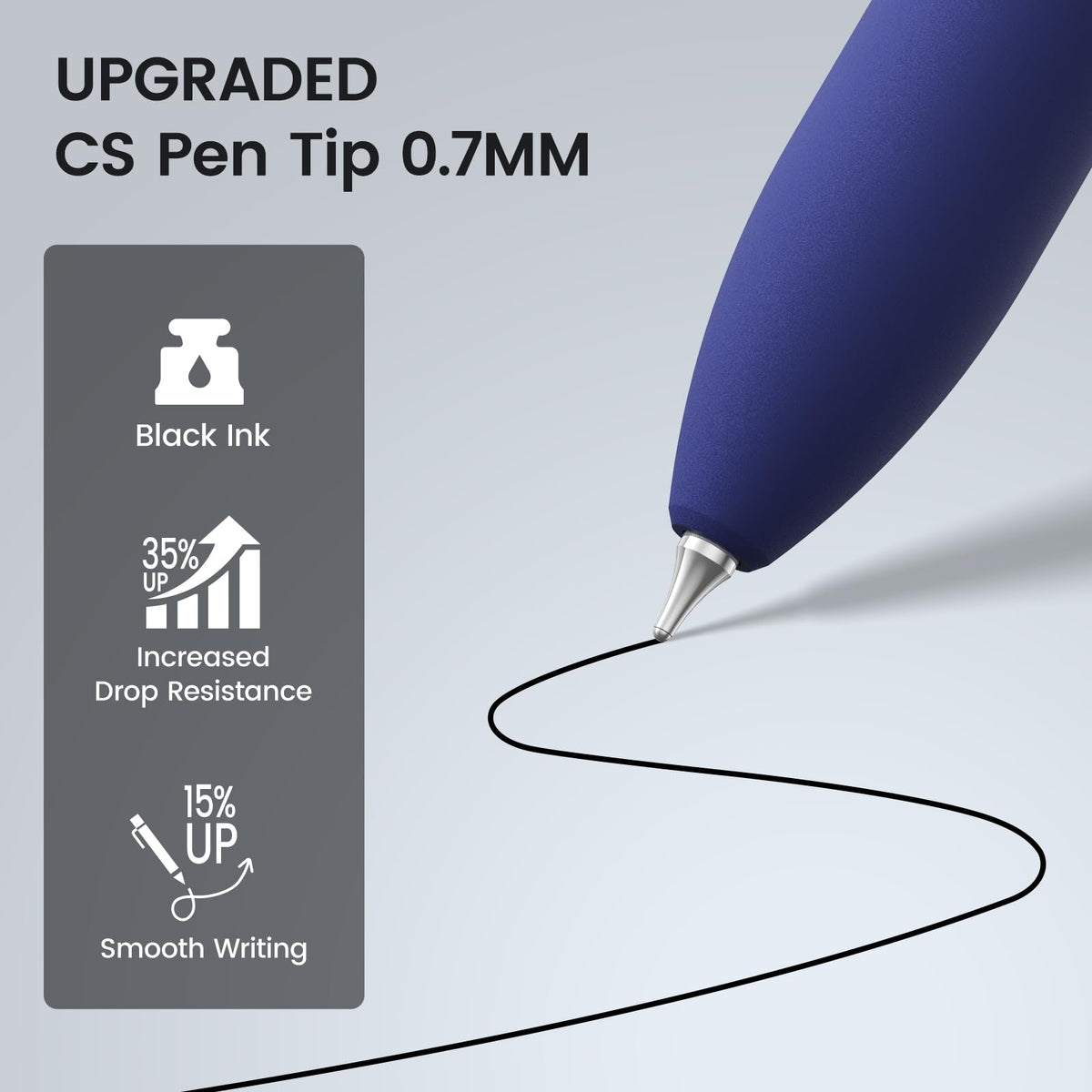 JIMMIDDA 16 Pack Gel Pens, Black Ink Quick-Drying No Smudge with Fidget