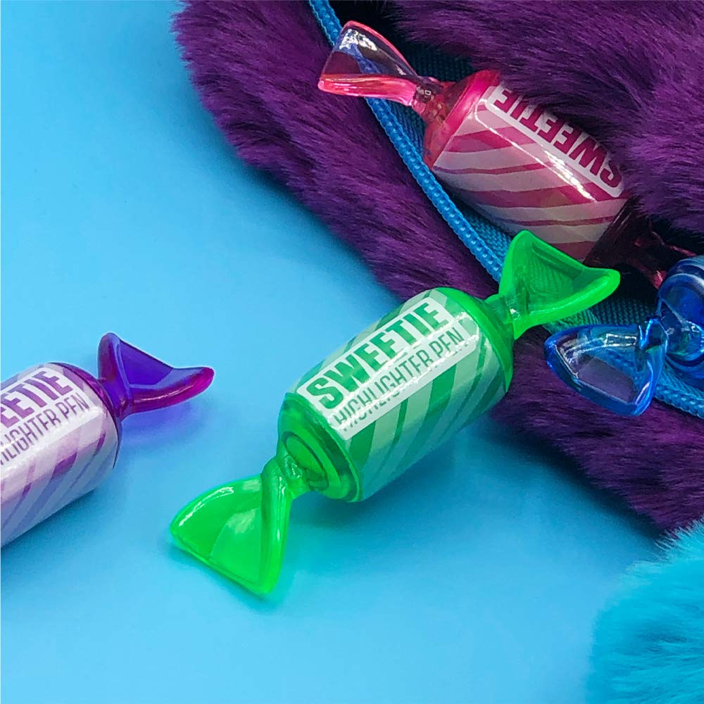 Tinc Sweetie Scented Highlighter Pens for Kids | For use at School & Homework - 4 Different Funky