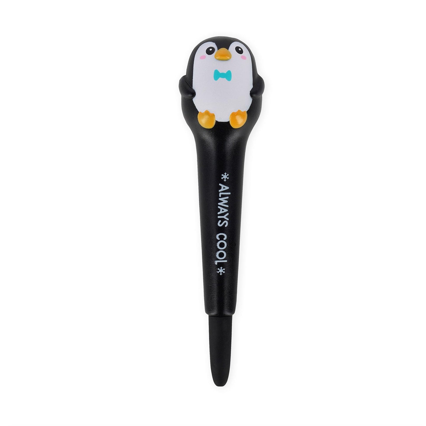 Legami - Squeezies Anti-Stress Gel Pen, Penguin Theme, Writing Stationery Relax and Focus