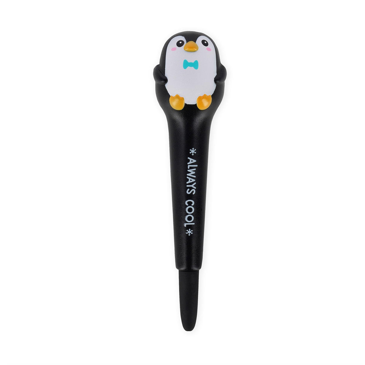 Legami - Squeezies Anti-Stress Gel Pen, Penguin Theme, Writing Stationery Relax and Focus