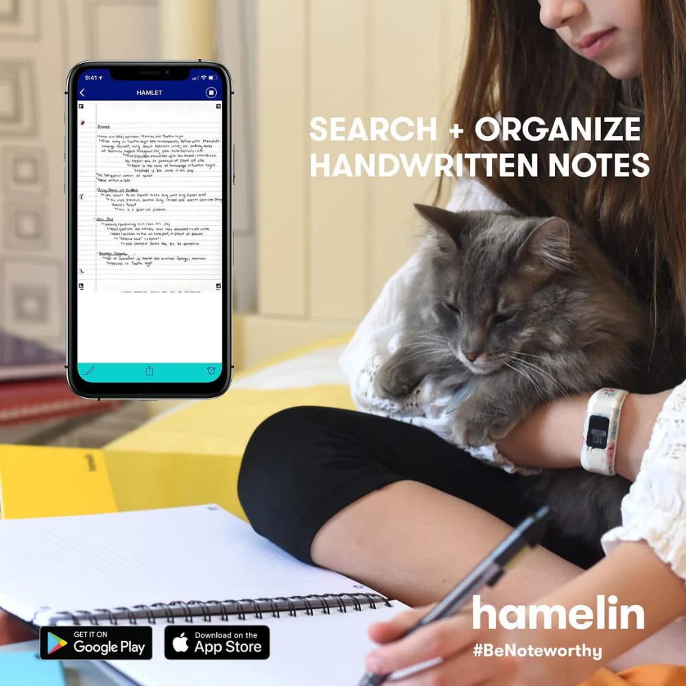 Hamelin, Spiral Notebook, 8x10in, College Ruled, Hardcover, 75 shts/150 Pgs, 1 Subject Notebook