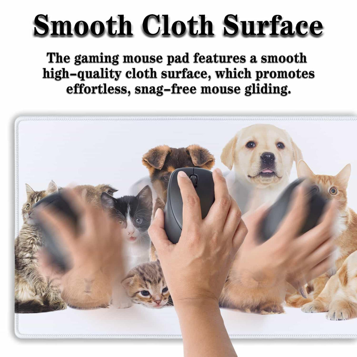 Samgula Computer Desk Pad Dog Desktop?Mat, Gaming Mousepads Keyboard Pad, Cool Mouse Pads