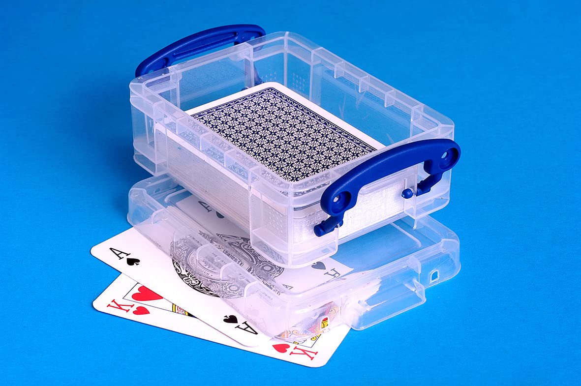Really Useful Plastic Storage Box 0.2 Litre Clear (Pack of 10)