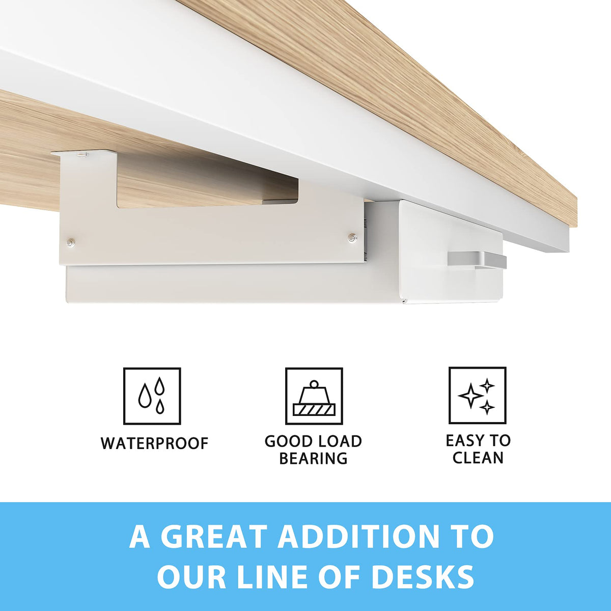 GOME Under Desk Pull-Out Drawer - Storage Organizer Office Mounted, Easy Slide-Out Pencil Drawer