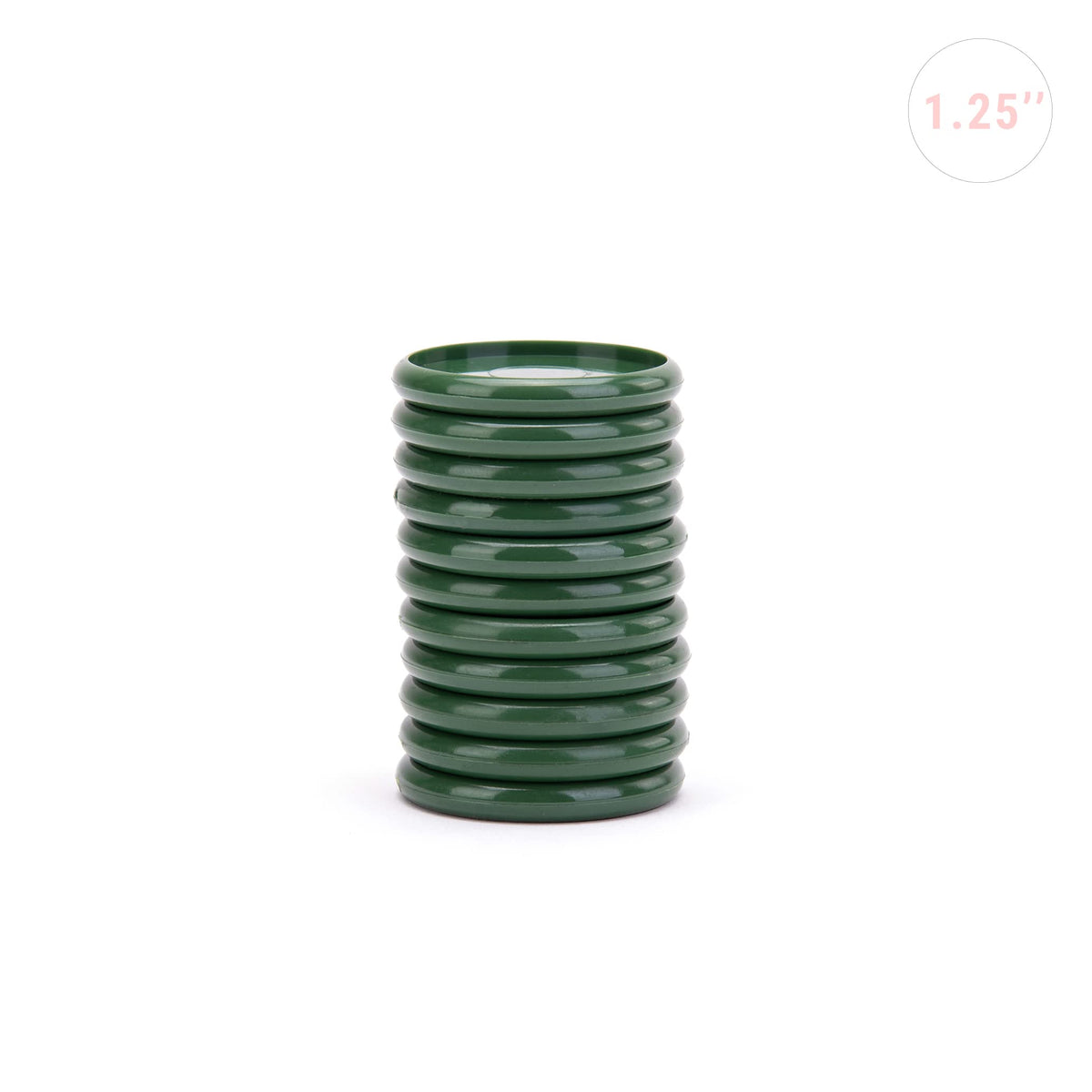 Talia Discbound Notebook - Discs (Olive Green, 1.25inch)