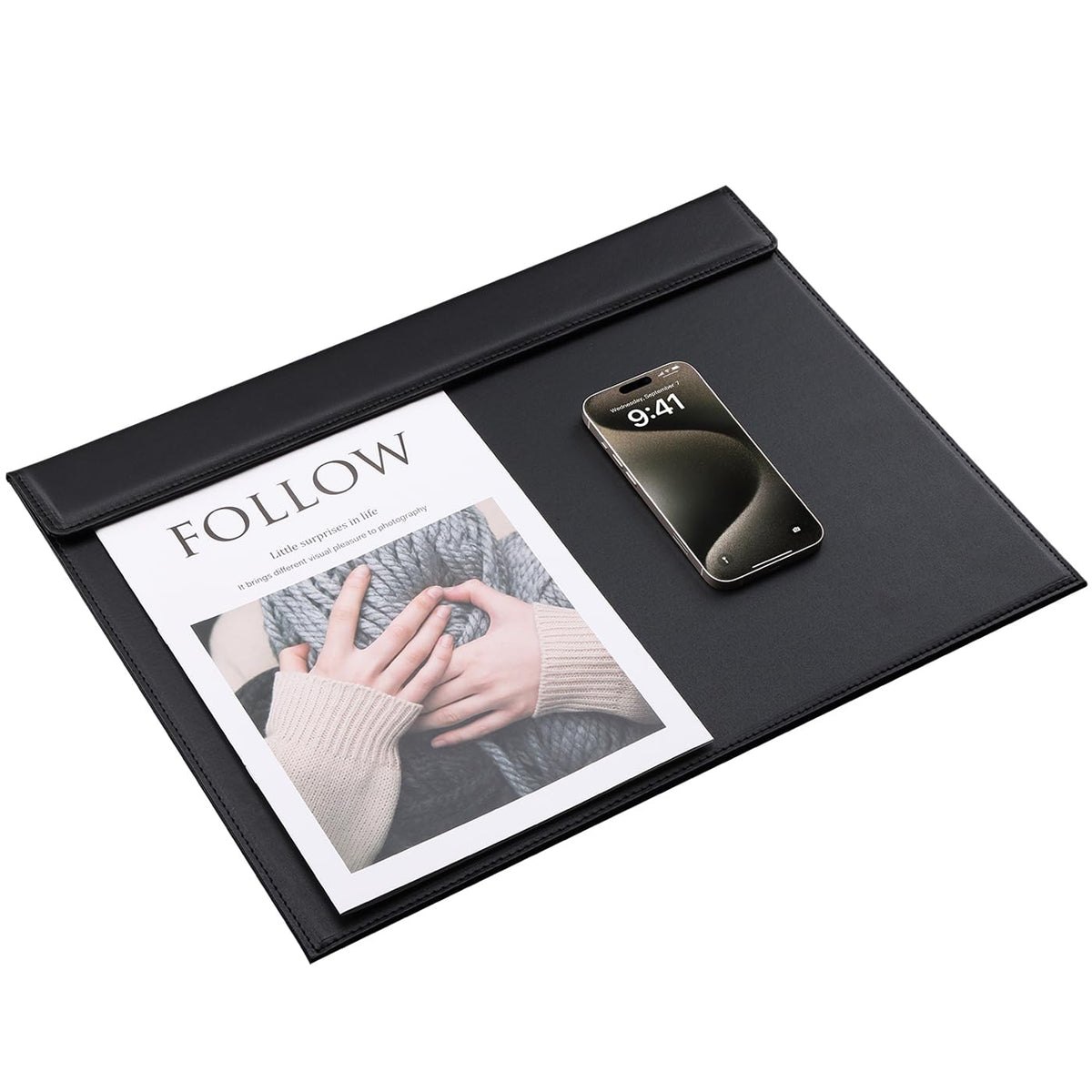 KINGFOM 18''x14'' Large Rectangle A3 Desk Writing & Drawing Desk Pad &Board Table Protector Mat