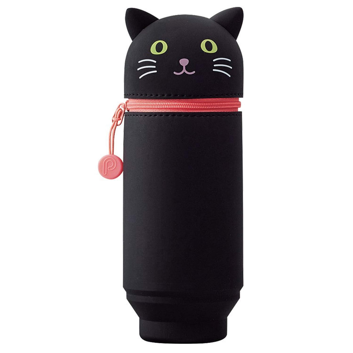 LIHITLAB Kawaii Japanese Cat Large Stand Up Pencil Case For School Office College, Cute School