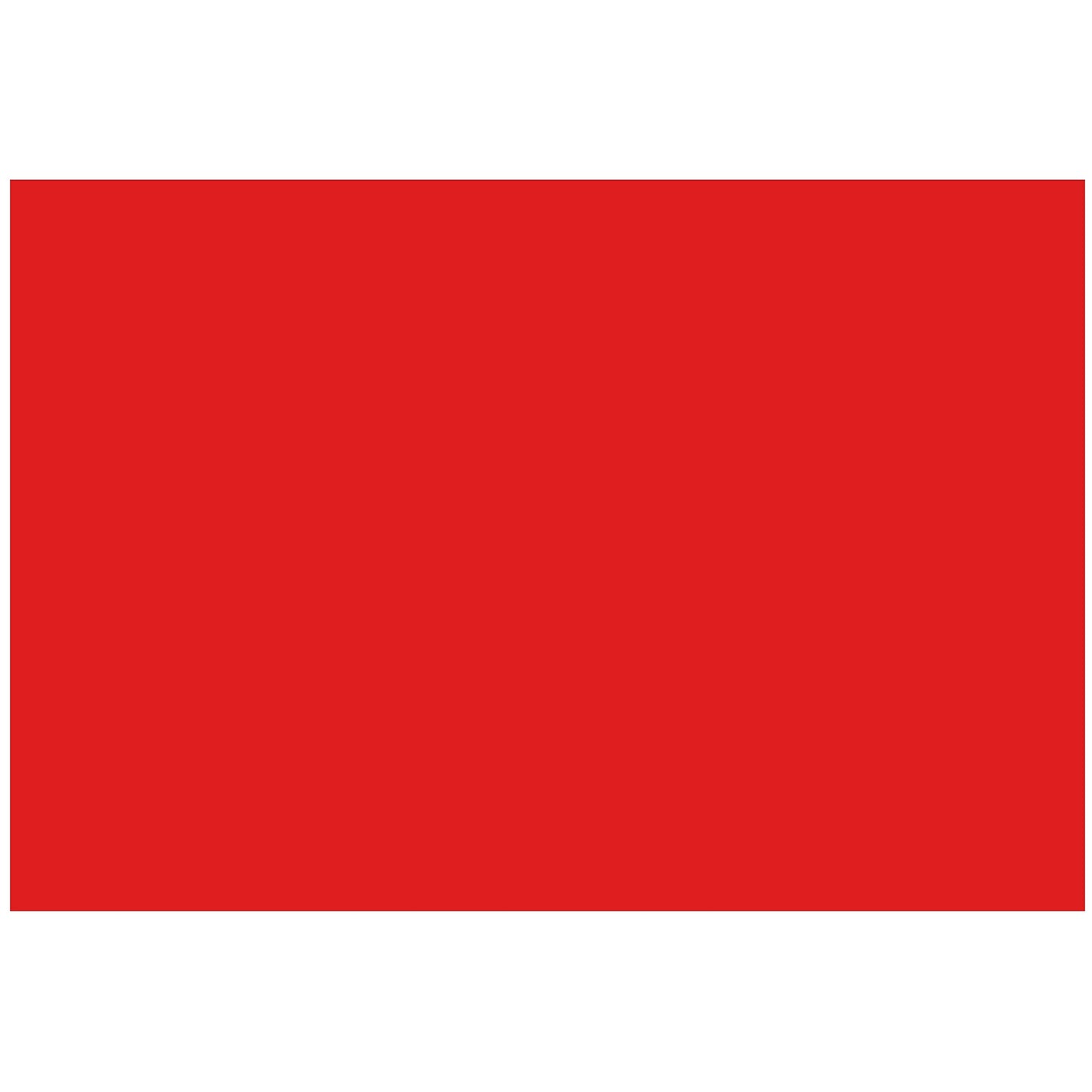 Colonial Cards: 100 Color Cardstock 4" x 6" Index Cards, Red, Unruled