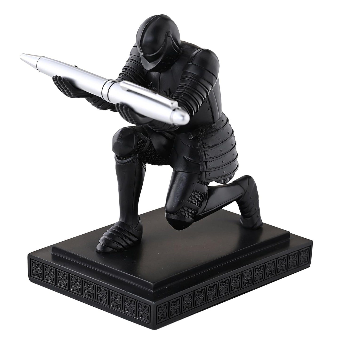 Amoysanli Knight Pen Holder Desk Organizers and Accessories as Gift Black