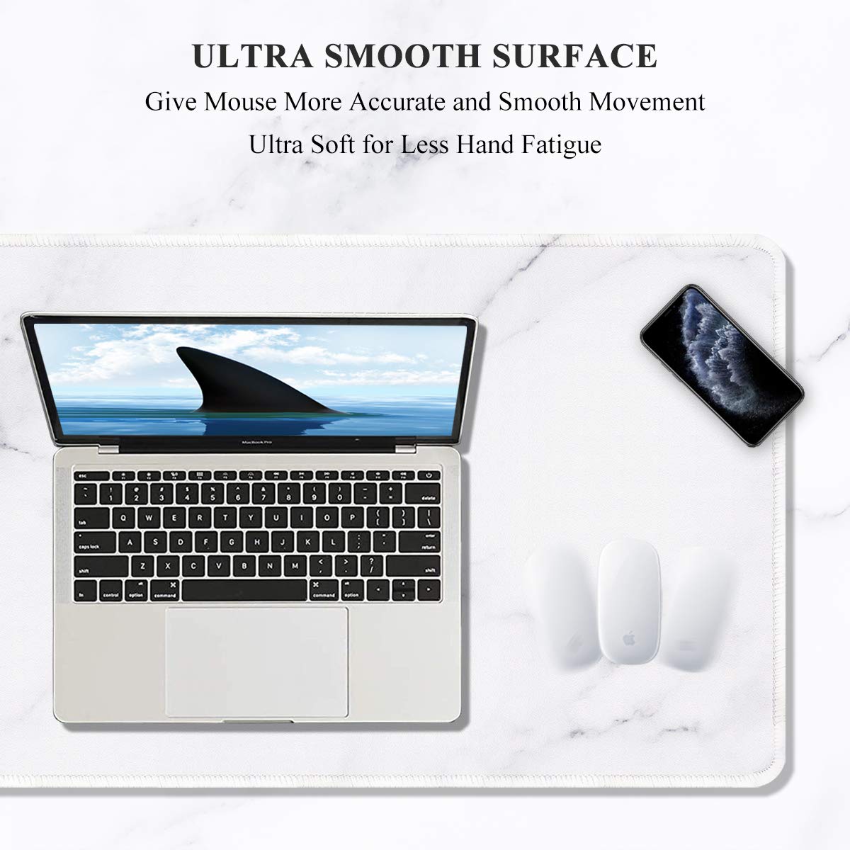 Auhoahsil Large Gaming Mouse Pad, XXL 35.4 x 15.7 in Office Desk Mat,Modern