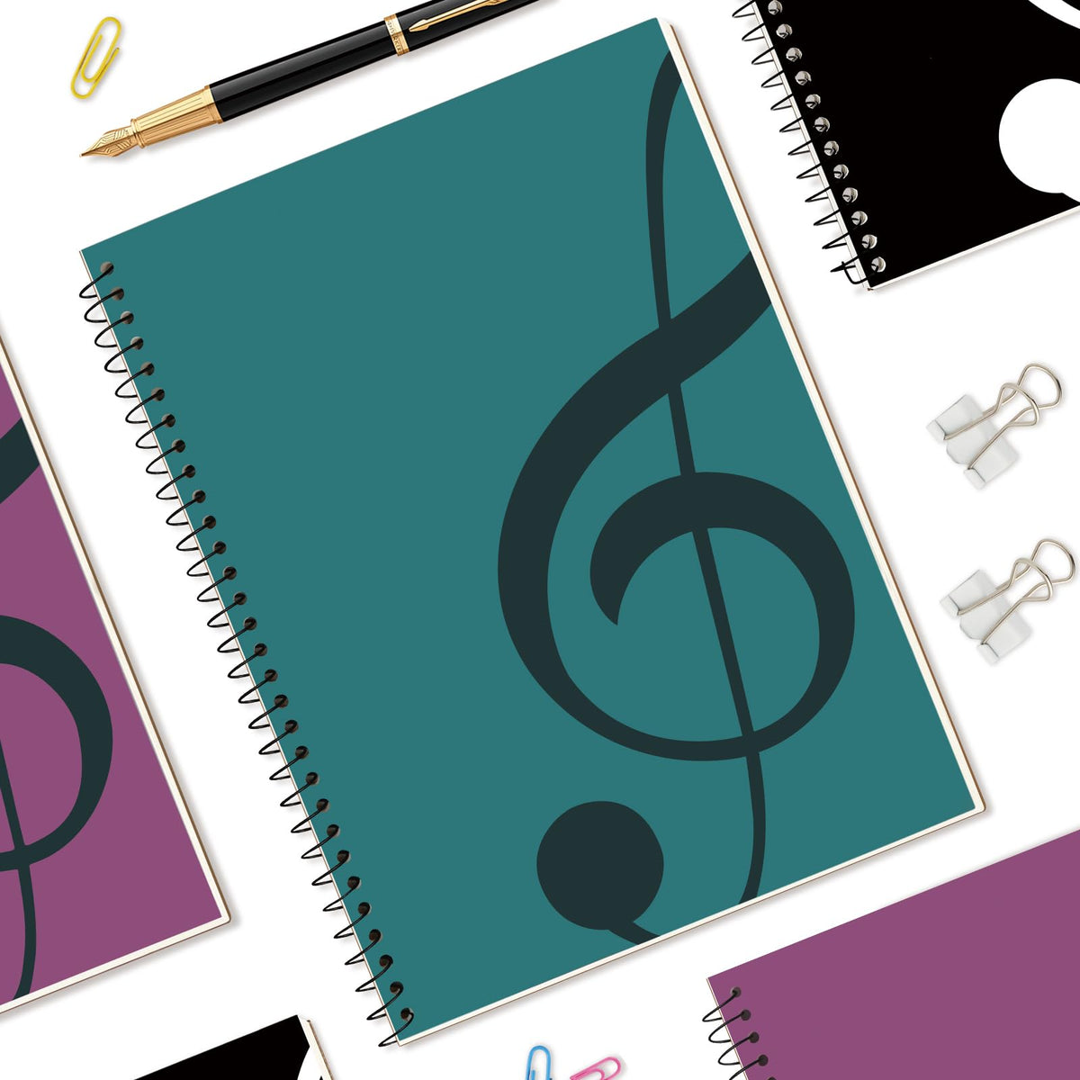 MOREYES Music Notebook Composition Manuscript Staff Notebook with 100 Pages 10.24x7.5 inch/26x19cm