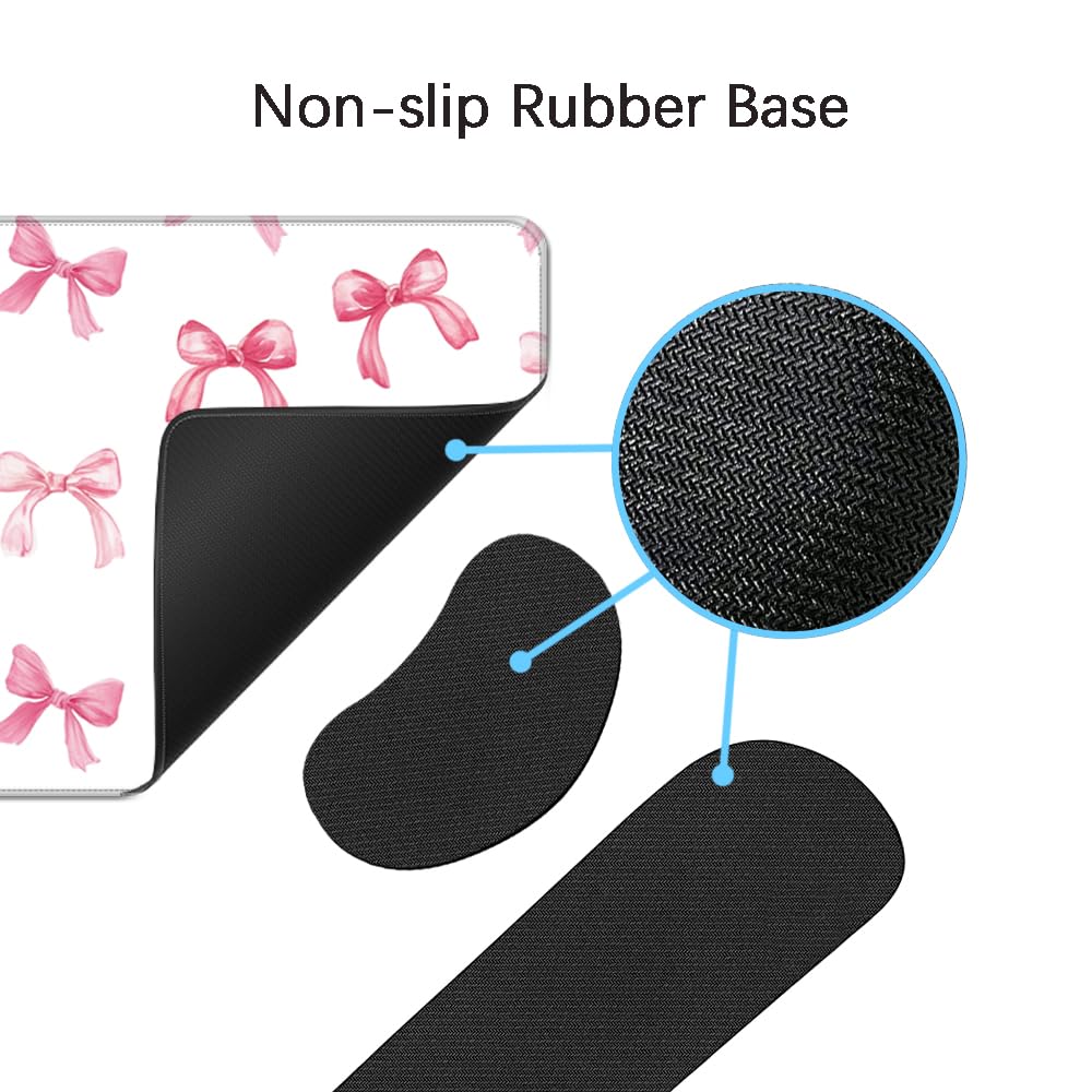 MIBITRI Keyboard Mouse Pad Set, Extended Gaming Mouse Pad+Ergonomics Keyboard Wrist Rest Support