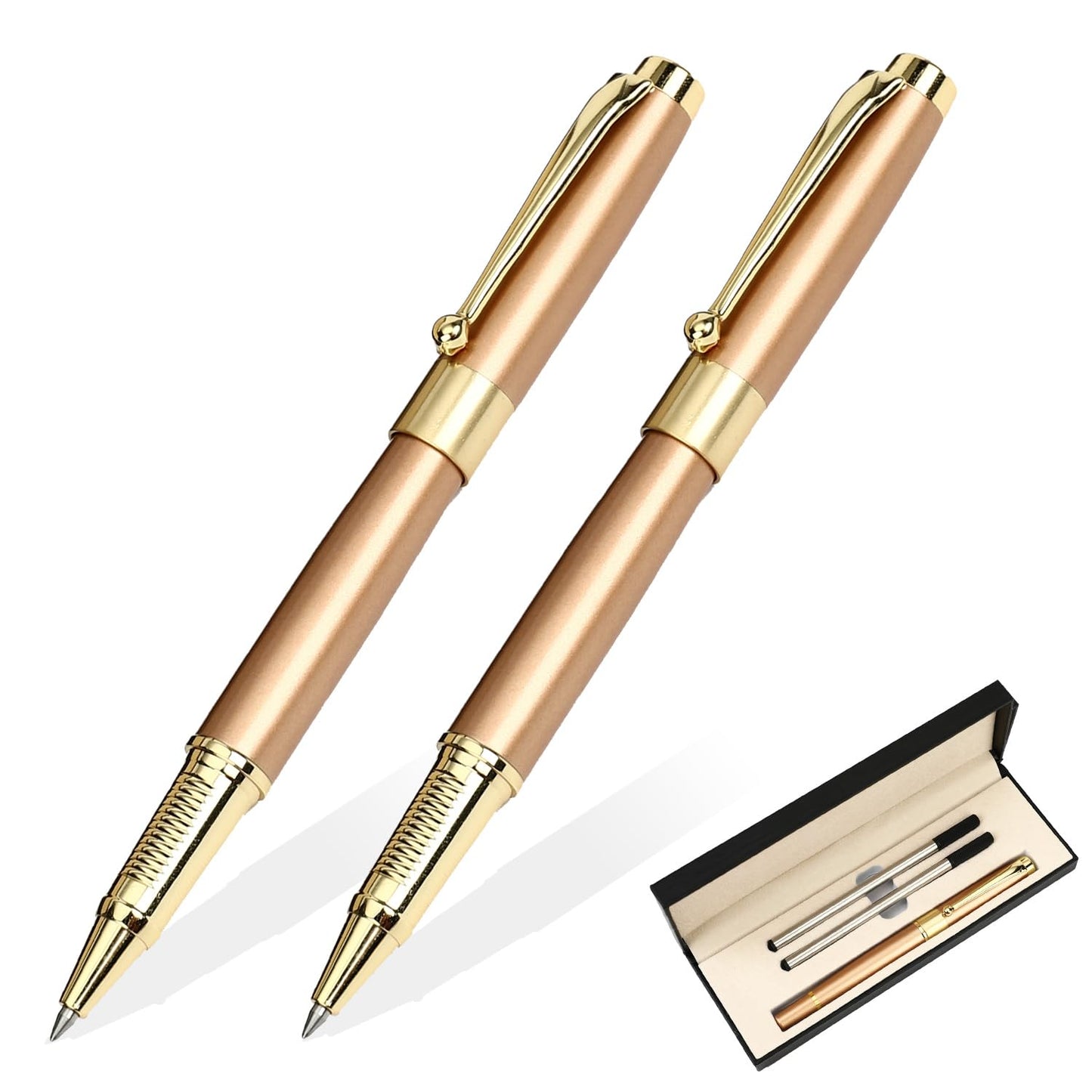 YIVONKA Ballpoint Pen Black Refill,Luxury Ballpoint Line width 0.5mm,Best Ball Pen Gift Set for Men