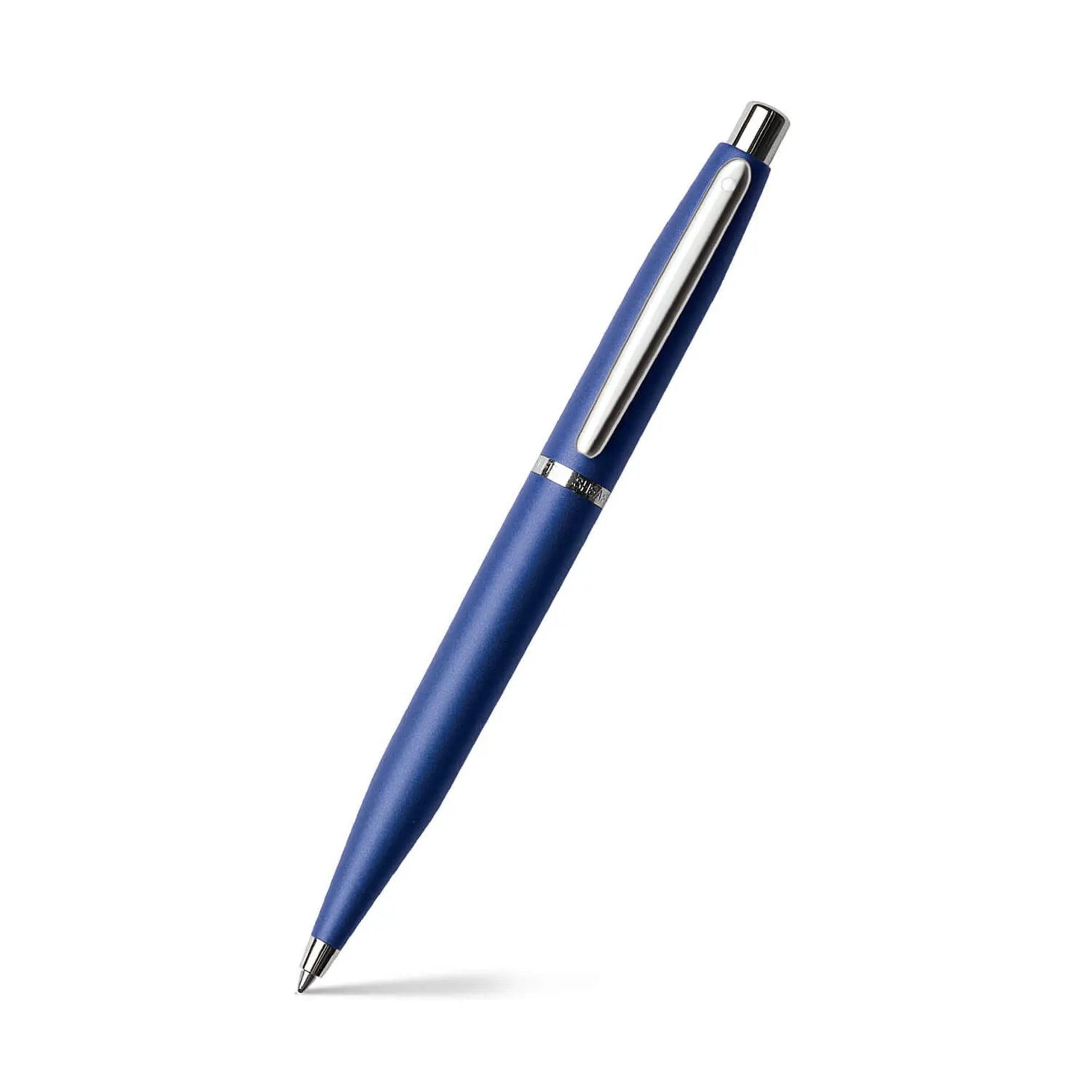 Sheaffer VFM Neon Blue Ballpoint Pen with Chrome Trim